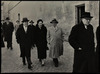 Board of Directors Meeting, Rome January 1958 - Several members of the board walk through the streets of Rome.