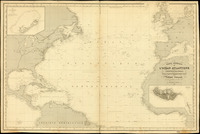 Carte générale de l'Océan Atlantique Septentrional Dressée d'après les documents les plus récents / Par Robiquet Hydrographe.