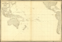 Carte générale de l'Océan Pacifique Dresée par C.A. Vincendon Dumoulin.