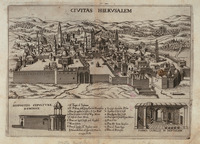 Civitas Hierusalem In Venetia alla libraria del segno de S.Marco inmerzzaria. D.B.