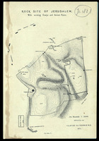 Rock site of Jerusalem with existing Scarps and Ancien Ruins / entworfen von Claude R. Conder R.E. 1873.