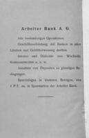 Arbeiter Bank A. G., aus dem Bericht 1924.