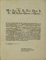 ‪ Regole e capitoli di sovenimento a' confratelli della magnifica חברת גומל דלים / proposti dalli Sig. Abram Vitta Ferro e Jacob Q, Marco Cuzzer, priori della sudetta.