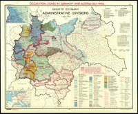 Greater Germany administrative divisions 1 July 1944 / OSS.