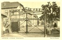 Auschwitz - Main gate to the camp – הספרייה הלאומית