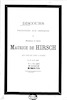 Discours prononces aux obseques de Monsieur le baron Maurice de Hirsch : qui ont eu lieu a Paris, le 27 avril 1896.