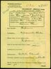 Applicant: Rottenberg, Hersch Leib; born 24.1.1879 in Nadworna (Ukraine); married.
