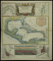 Carte des isles de l'Amerique et de plusieurs pays de Terre Ferme... / Par le Sr. d'Anville 1731 ; Homannianis Heredibus.