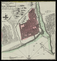 Ichnographia urbis San Domingo Homannianis Heredibus.