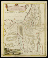 Afbeelding van Egypte, de woestyne der Schelf-Zee, en'T Land Kanaan door W.A. Bachiene...te Kuilenburg. J. van Jagen Mapp: sculpsit...