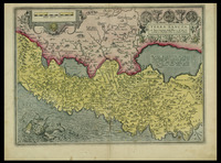 Terra Sancta a Petro Laicstain perlustrata, et ab eius ore e t schedis a Christiano Schrot in tabulam redacta.
