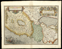 Terra Sancta a Petro Laicstain perlustrata, et ab eius ore e t schedis a Christiano Schrot in tabulam redacta.