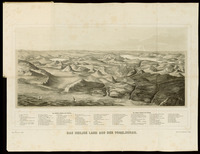 Das Heilige Land aus der Vogelschau XA.v E.Kretzschmar. Druck von F.A.Brockhaus in Leipzig.