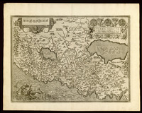 Terra Sancta a Petro Laicstain perlustrata, et ab eius ore e t schedis a Christiano Schrot in tabulam redacta.
