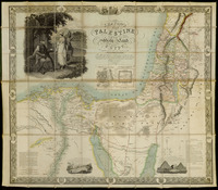 Seaton's Map of Palestine or the holy Land with part of Egypt Engraved on Steel by Josiah Neele.