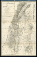 Map of the Holy Land constructed by C.W.M. Van de Velde... from his own surveys in 1851, 52 & 62; from those made in 1841 by Majors Robe, Rochfort Scott, & Lieut. Symonds... from the triangulations made in 1860-62 under direction of Commr. A.L.Mansell, R.N.; and from the researches of Robinson, Wetzstein and other travellers. Engraved by Eberhardt and Stichardt.