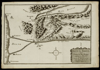 Route des Hebreux, pour Passer la Mer Rouge conforme a l'Ecriture Extrait des Memoires du Pere Claude Sicard, Missionnaire Jesuite en Egypte. Canu fecit.