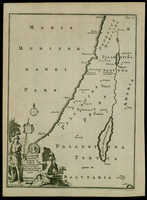 Conspectus Palaestinae divisae in primam, secundam et tertiam, ut erat circa initium saeculi aerae Christianae quinti J.Goeree in. et fec.