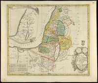 Tab: Geogr: Palæstinæ ad emendatiora quae adhuc prodierunt exempla jussu Acad Reg. Scient. et eleg. litt. Pruss. descripta.