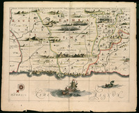 Tribuum Ephraim, Beniamin, et Dimidiae Manasse intra Iordanem partes occidentales, et partes seprentrionales Dan et Iuda