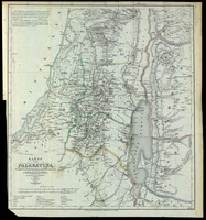 Karte von Palaestina Vorzüglich nach den Itinerarien und Messungen von E.Robinson und E.Smith / konstruirt und gezeichnet von H. Kiepert del.; H. Mahlmann sc. Berlin.
