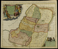Iudaea, seu Terra Sancta quae Hebraeorum sive Israelitarum in suas duodecim Tribus divisa secretis ab invicem Regnis Iuda, et Israel ex Conatibus Geographicis Gulielmi Sanson.