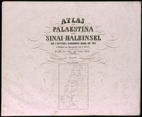 Atlas von Palaestina und der Sinai-Halbinsel zu C.Ritters Erdkunde Band XIV-XVI. 15 Blätter im Maasstabe von 1:333 333 / Bearbeitet v.Carl Zimmerman.