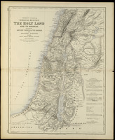 Turkey in Asia. (Biblical regions). The Holy Land and its borders, including ancient Phoenicia, the Hauran, and adjacent districts; showing Jewish, Roman & modern divisions and topography From numerous recent & authentic Sources / by J.Hugh Johnson F.R.G.S. Drawn and Engraved at Stnford's Geographical Establishment...London.