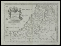 Nouvelle carte de la Terre Sainte Pour servir a l'intelligence de l'Ancien, & du Nouveau Testament.
