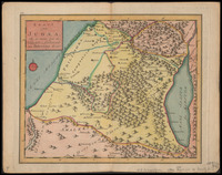 Kaart van Judæa, in zo verre het de zuioelyke Landstreek van Palæstina bevat.
