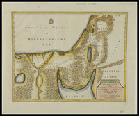 Nieuwe kaart van de reizen der Israeliten vit Egpte naa Kanaan / J. van Jagen Sculpsit; Getekent door A. L. en uitgegeven by Isaak Tirion en Jacobus Loveringh.