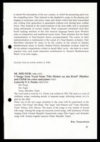 Various programme notes written for the "Encounter with Jewish Art Music".