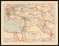 Die Bagdadbahn Bodenschatze und Bodenkultur in Klein-Asien / entworfen von Karl Hermann Muller ; Lith. u. Druck : J. Kohler.