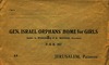 Gen Israel Orphans' Home for Girls [מעטפה] – הספרייה הלאומית