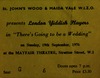 LONDON YIDDISH PLAYERS - THERE'S GOING TO BE A WEDDING – הספרייה הלאומית