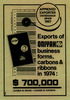 EXPORTS OF ONIYAH - BUSINESS FORMS, CABONS & RIBBONS IN 1974.