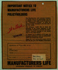 Important notice to Manufactures life policyholders – הספרייה הלאומית