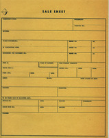Sale sheet – הספרייה הלאומית