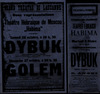 Dybuk - Golem – הספרייה הלאומית