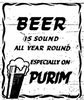 Beer is sound all year around.