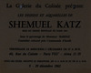 Les dessins et Aquarelles de Shemuel Katz – הספרייה הלאומית