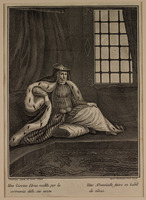 [Una Giovine Ebrea vestita per las cerimoia delle sue nozze Une Demoiselle juive en habit de noces] [Costume Print].