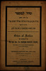January 30th, 5650-1890 at the Great Synagogue. Order of service in memory of the late ... Nathan Marcus Adler ...