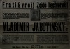 אזכרה לזאב ז'בוטינסקי נועדה ל- 28.7.1946 בגינת פומול ורדה, יאשי, רומניה – הספרייה הלאומית
