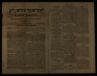 לאנדאנער איזראעליט : יידישער ארגאן פיר פאליטיק אונד אללגעמיינע אינטערעססע פיר דאס יודענטהום / [הרעדאקטור - N. LEVY].