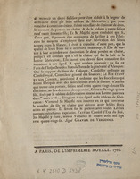 Arrêt du Conseil d'État du roi : qui ordonne que les frocs forts qui seront fabriqués avec des laines teintes avant la filature n'auront que 31 portées, faisant 992 fils en chaîne, au lieu de 32 portées, faisant 1024 fils, fixés par le tableau de fabrication annexé aux Lettres patentes du 1er mars 1781 : du 4 août 1786 : extrait des registres du Conseil d'État.