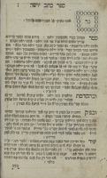 ספר כתב יושר : והוא מן בעל המחבר ספר תורת האדם [=שמואל בן שלום] והוא מוסר השכל, המלמד לאדם דעת איך לנהוג לעבוד עבודת ה' ...