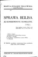 Sprawa Beilisa jej konsekwencye i konkluzye.