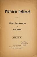 Professor Delitzsch : eine Erwiderung / von M. A. Klausner.