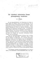 Ein hebräisch-italienisches Glossar philosophischer Ausdrücke / von J. Elbogen.